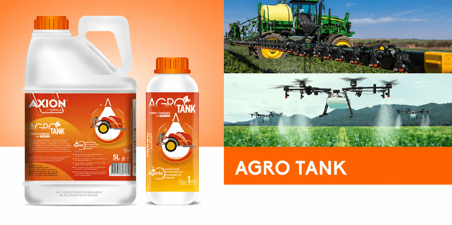 Agro Tank Premium — agente de limpeza para tanques de pulverização agrícola