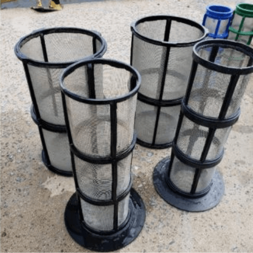Filtros de pulverizador limpos após manutenção